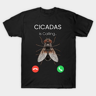 "Cicadas is Calling - Fantastic Realism Fly T-Shirt